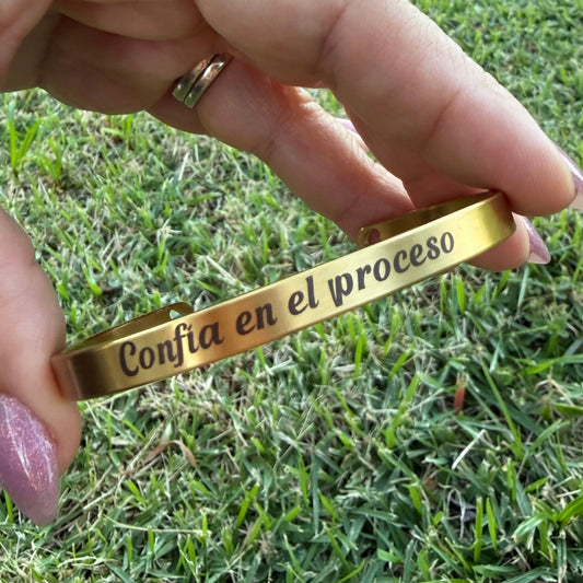 Bangles Inspiradores - Acero Inoxidable