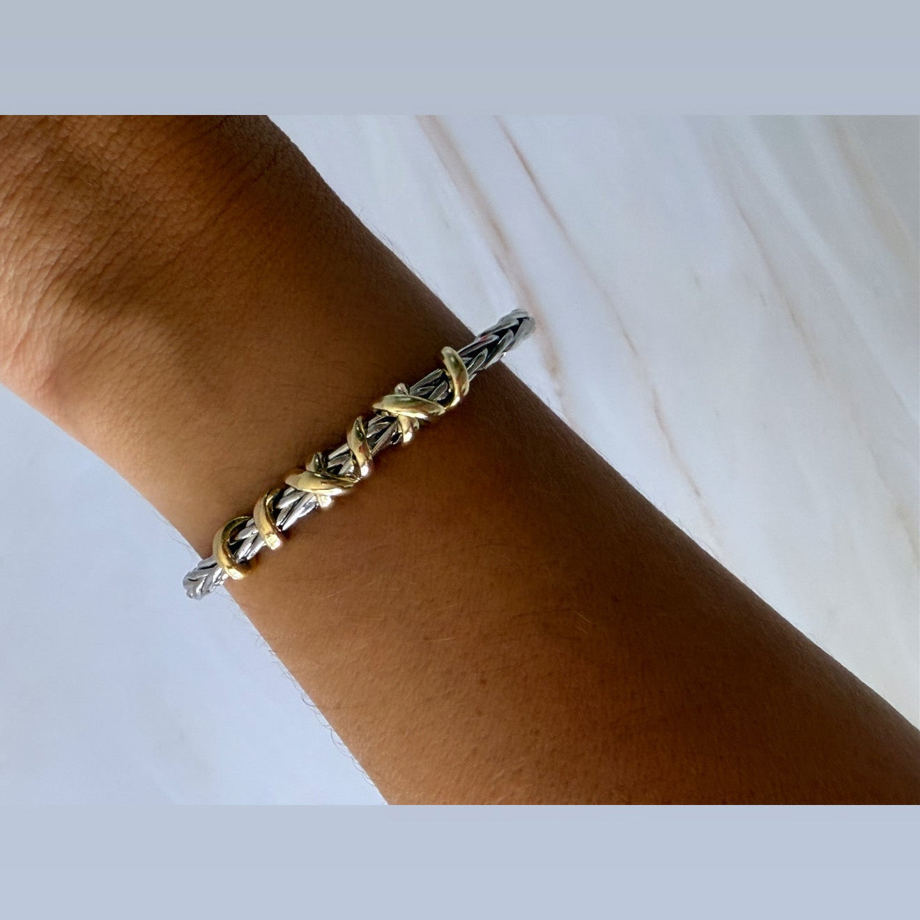 Pulseras Inspiradas en material Rodium