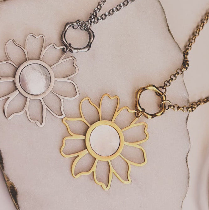 Collar Daisy – Acero Inoxidable con Extensión