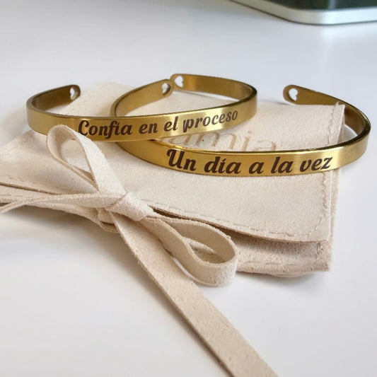 Bangles Inspiradores - Acero Inoxidable