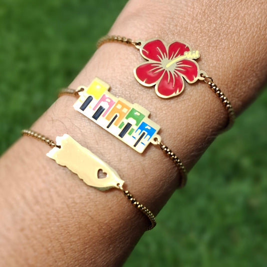 Pulseras Mi Isla Doradas