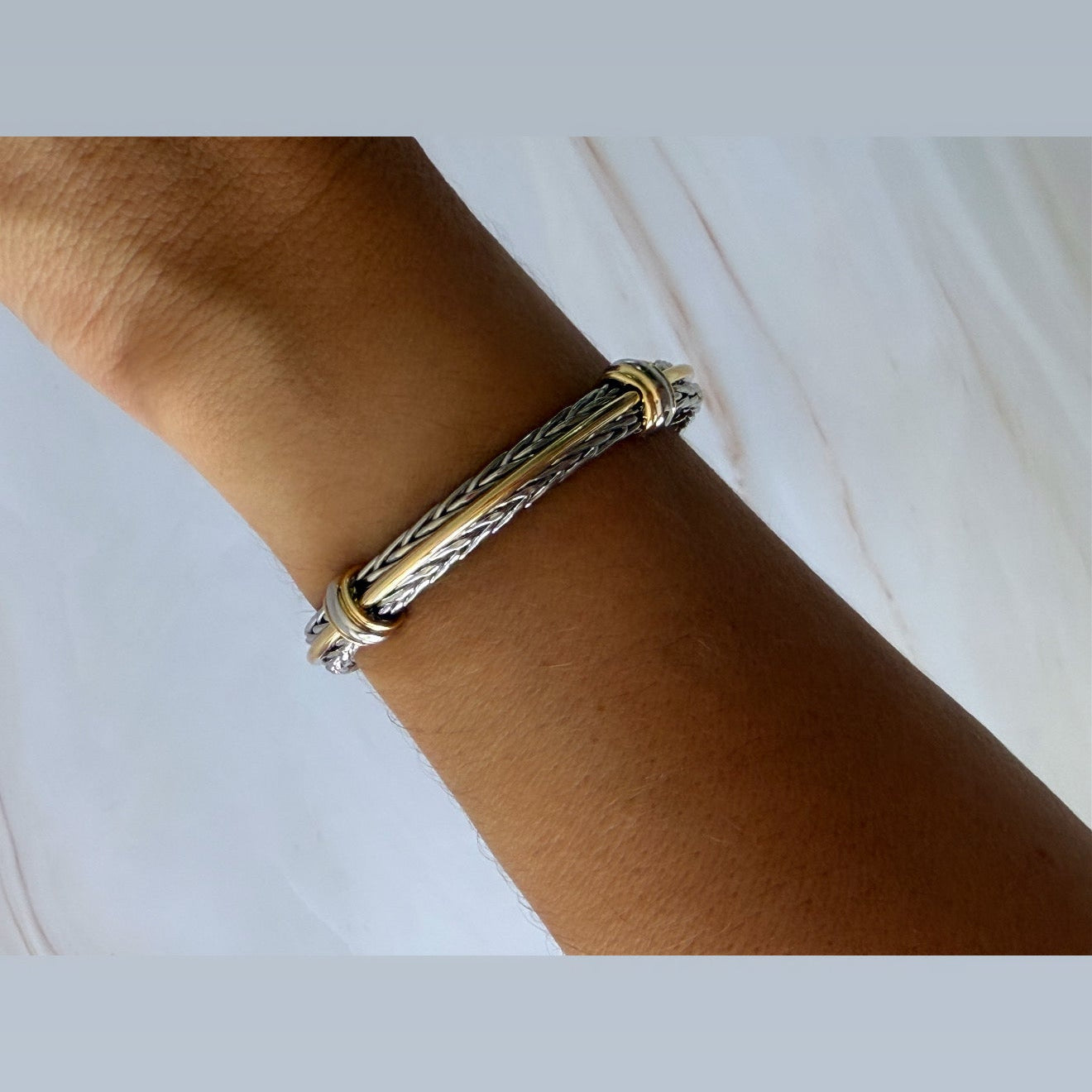 Pulseras Inspiradas en material Rodium