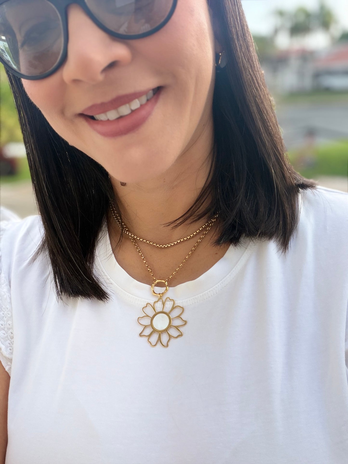 Collar Daisy – Acero Inoxidable con Extensión