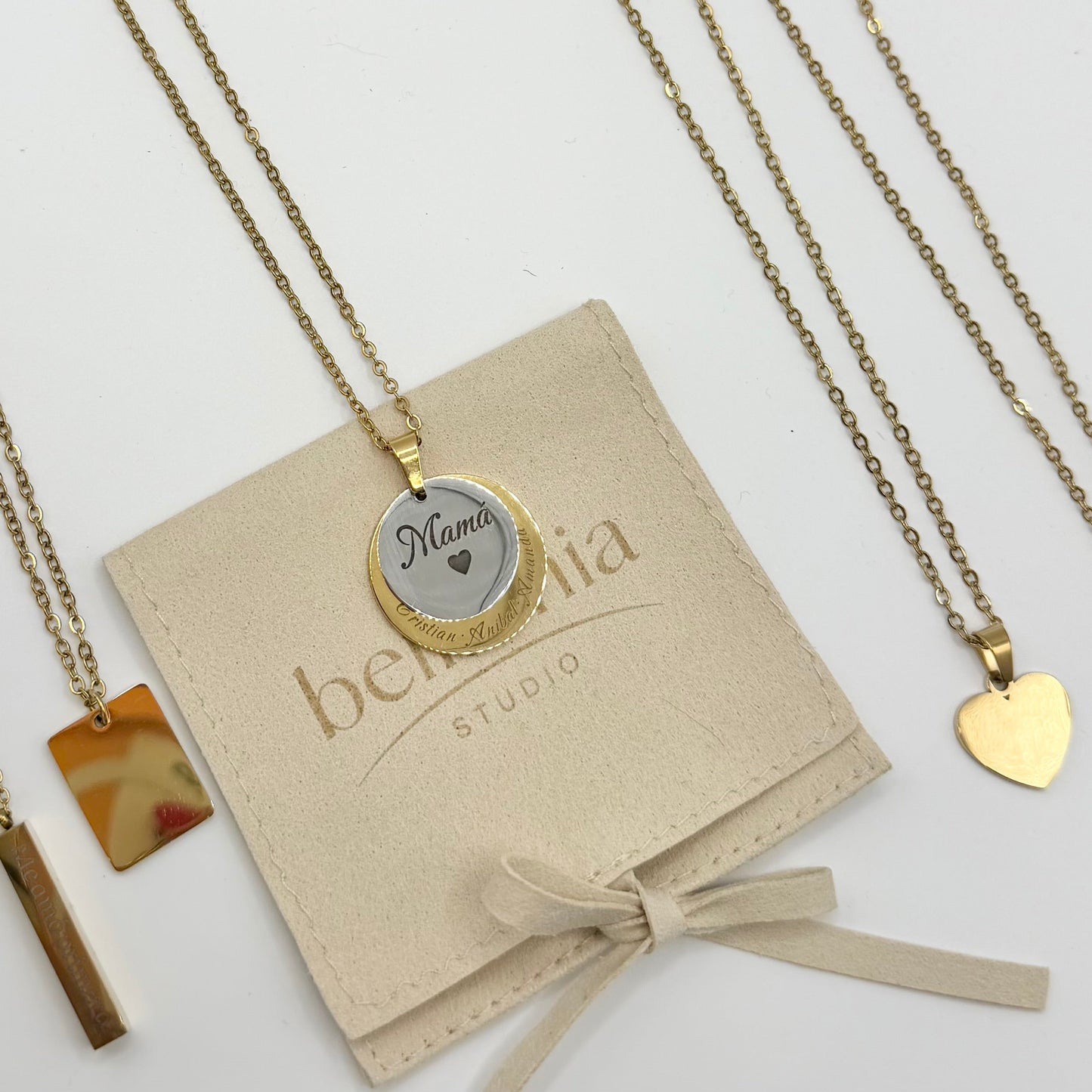 Cadena Personalizada con Nombres para Mamá