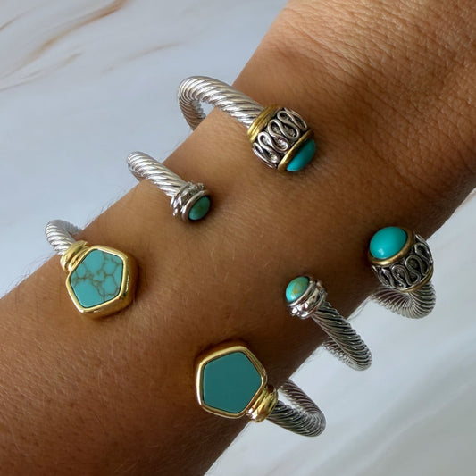Bangles de Rodio - Set de Pulseras Elegantes
