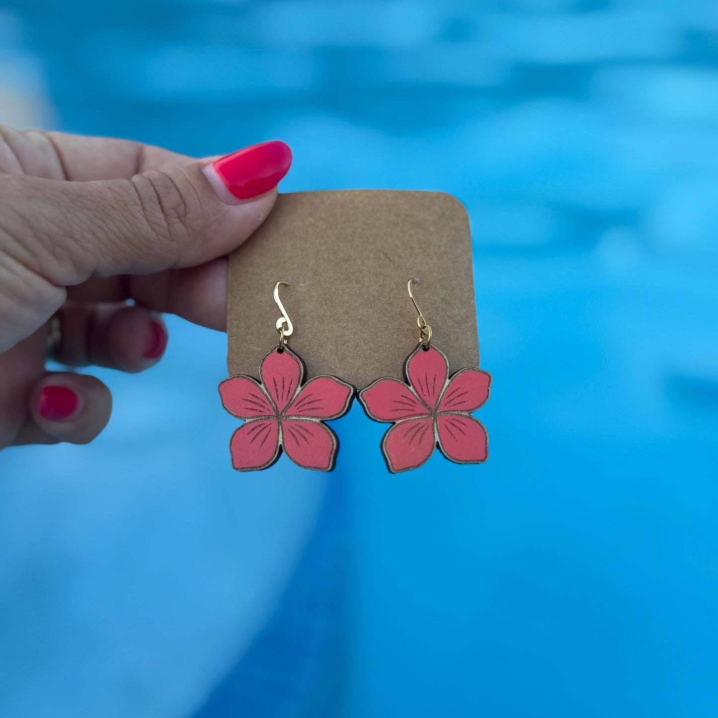 Aretes de Madera Pintados a Mano – Puerto Rico