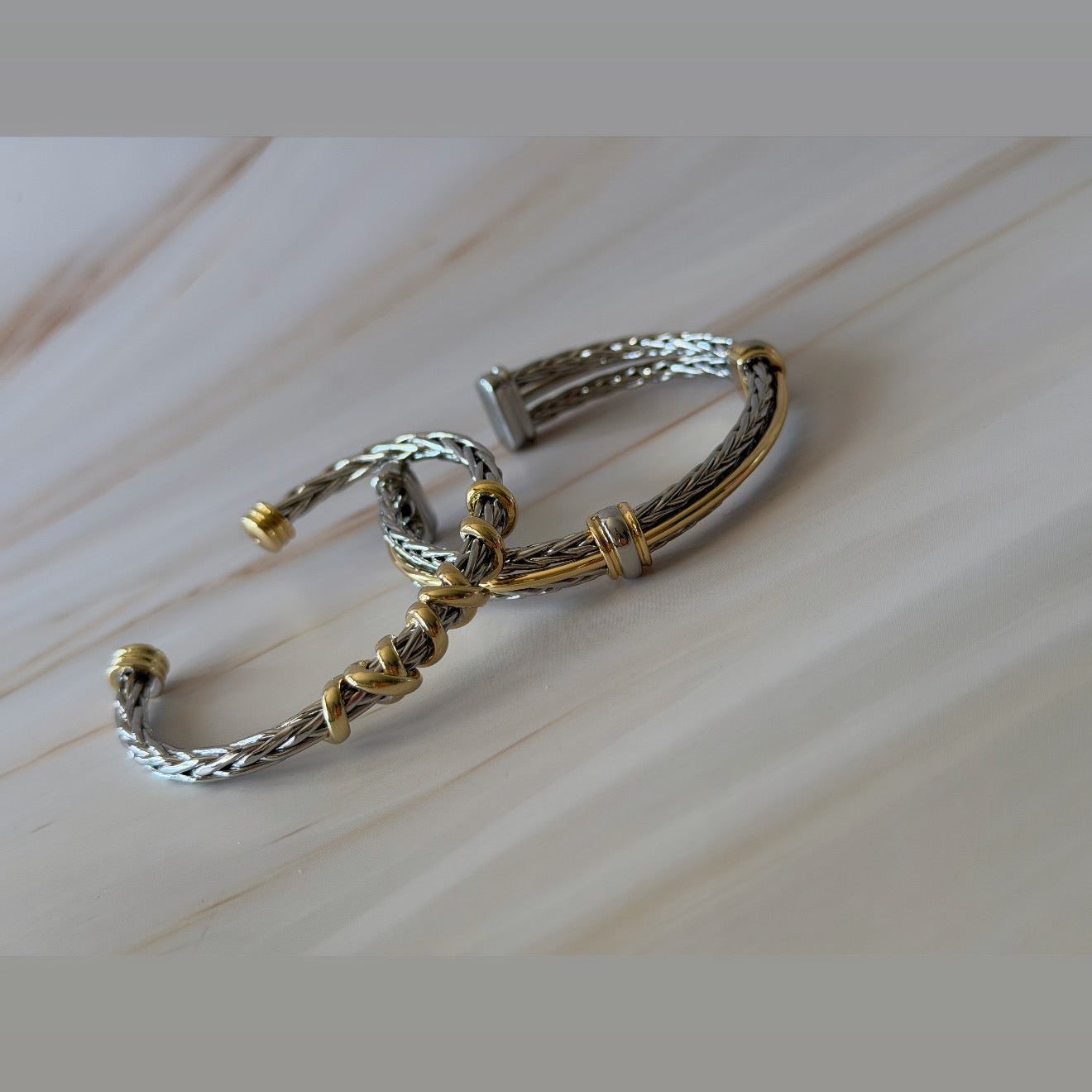 Pulseras Inspiradas en material Rodium