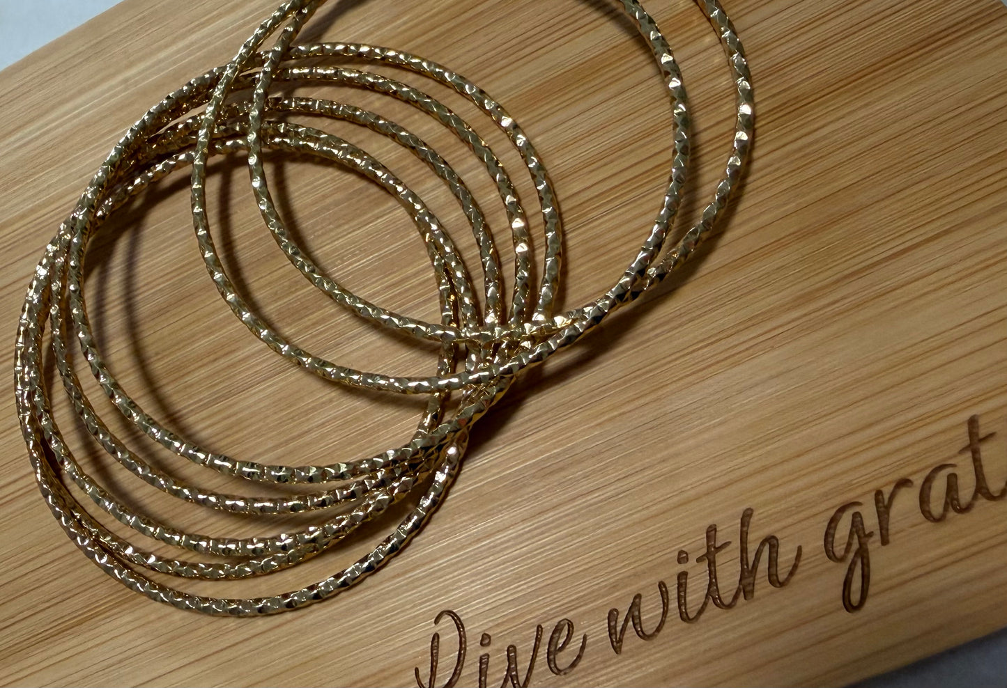 Destello Bangles – Set de 7 Pulseras en Acero Inoxidable