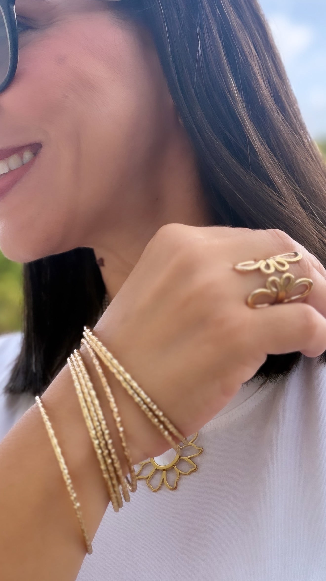 Destello Bangles – Set de 7 Pulseras en Acero Inoxidable